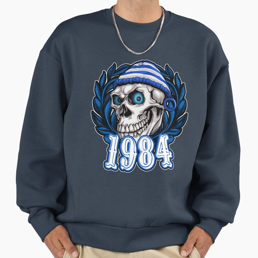 Cu 1984 Passion Our Veins Sweatshirt - Unique Graphic for Adults - T-Shirt, Sweatshirt, Hoodie