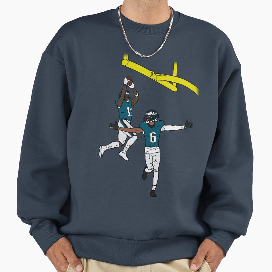 Aj Brown And Devonta Smith Dunk Sweatshirt - Custom Art Print Men Women - T-Shirt, Sweatshirt, Hoodie