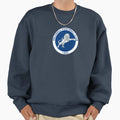Millwall Fc Logo Stripes Sweatshirt - Novelty Apparel Unisex - T-Shirt, Sweatshirt, Hoodie