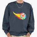 Spain Flaming Soccer Ball World Cup Sweatshirt - Novelty Apparel Unisex - T-Shirt, Sweatshirt, Hoodie
