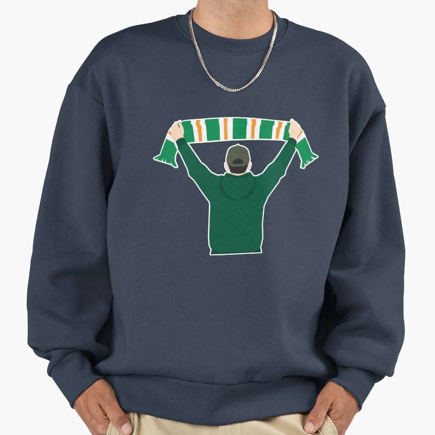Celtic Fan Scarf Ynwa Sweatshirt - Trendy Graphic for Adults - T-Shirt, Sweatshirt, Hoodie