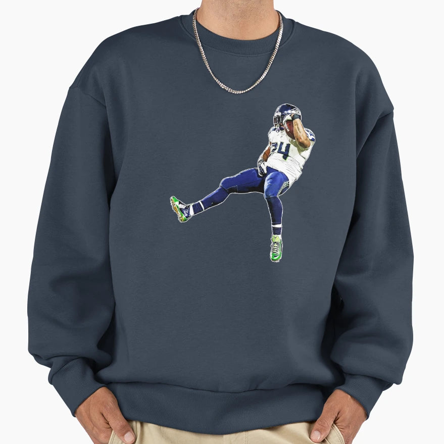 Marshawn Sweatshirt - Fun Novelty Design Men Women - T-Shirt, Sweatshirt, Hoodie