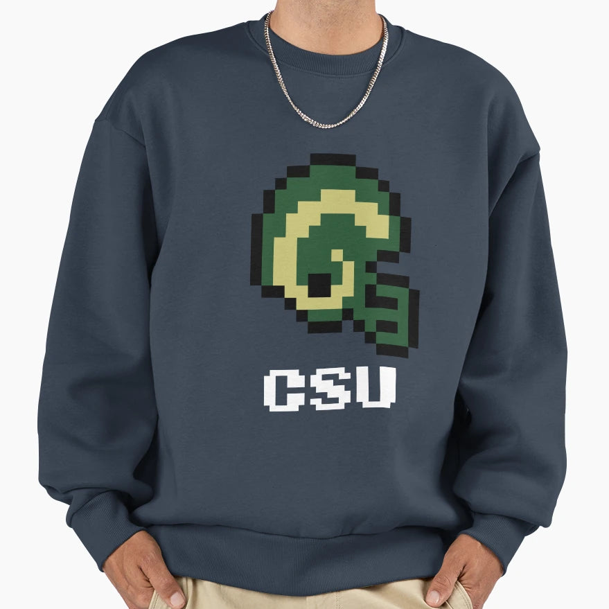 Colorado State Rams Tecmo Super Sweatshirt - Custom Art Print for Adults - T-Shirt, Sweatshirt, Hoodie