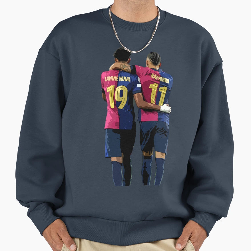 Lamine Yamal Raphinha Sweatshirt - Trendy Graphic Men Women - T-Shirt, Sweatshirt, Hoodie