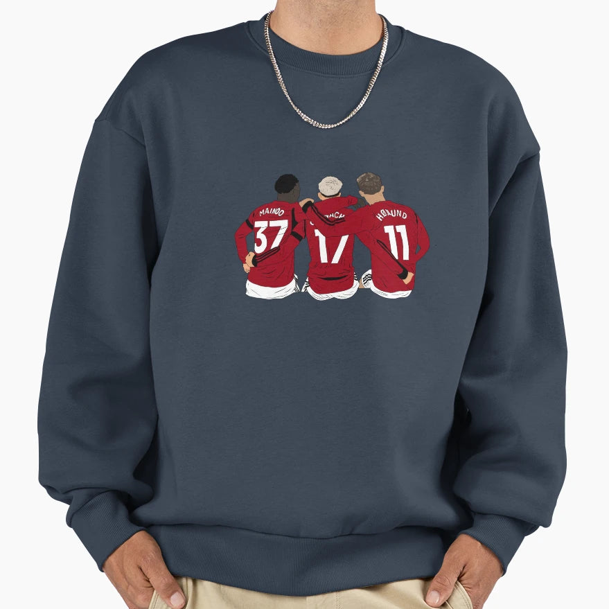 Kobbie Mainoo Alejandro Garnacho Sweatshirt - Graphic Print Men Women - T-Shirt, Sweatshirt, Hoodie