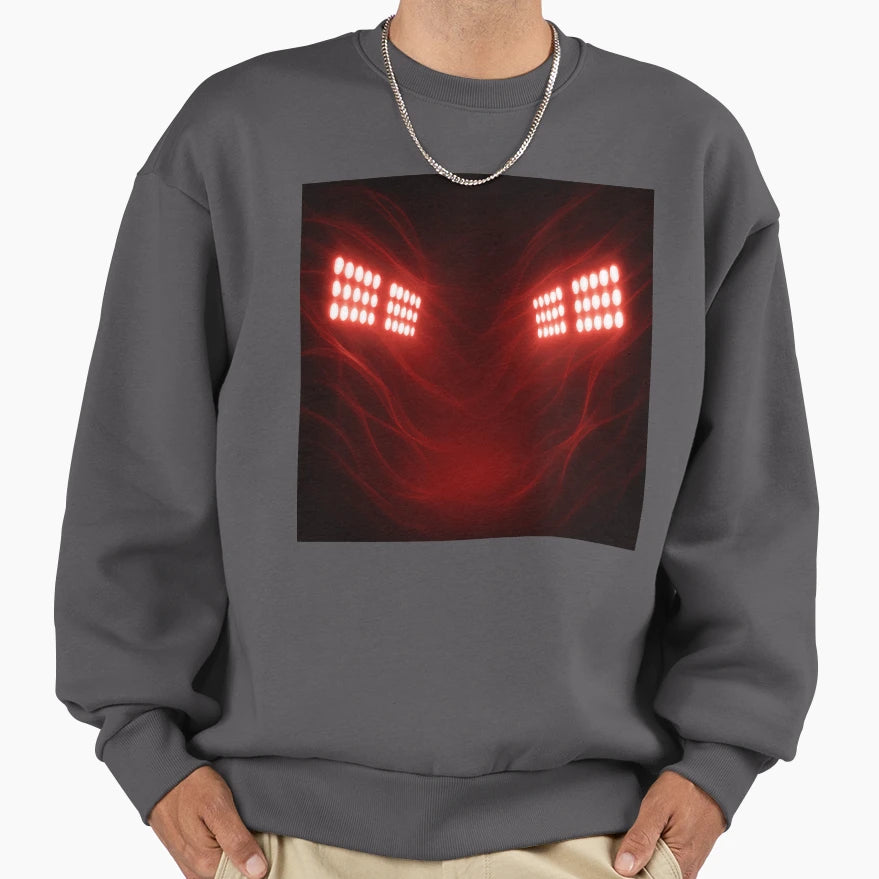 Red Stadium Lights Hype Tunnel Sweatshirt - Minimalist Print for Adults - T-Shirt, Sweatshirt, Hoodie