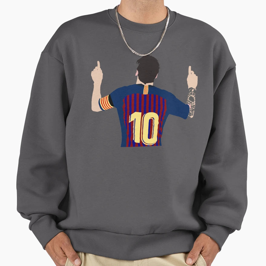 Lionel Messi Iconic Goal Celebration Sweatshirt - Graphic Print for Adults - T-Shirt, Sweatshirt, Hoodie