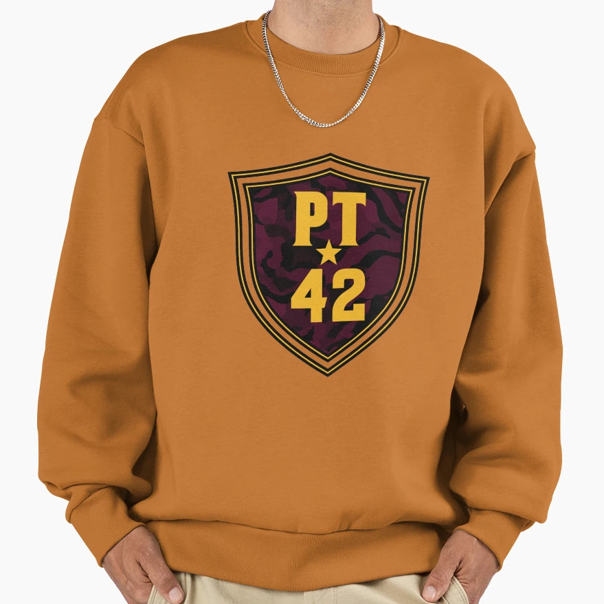 Tillman Shield Black And Gold Sweatshirt - Minimalist Print for Adults - T-Shirt, Sweatshirt, Hoodie
