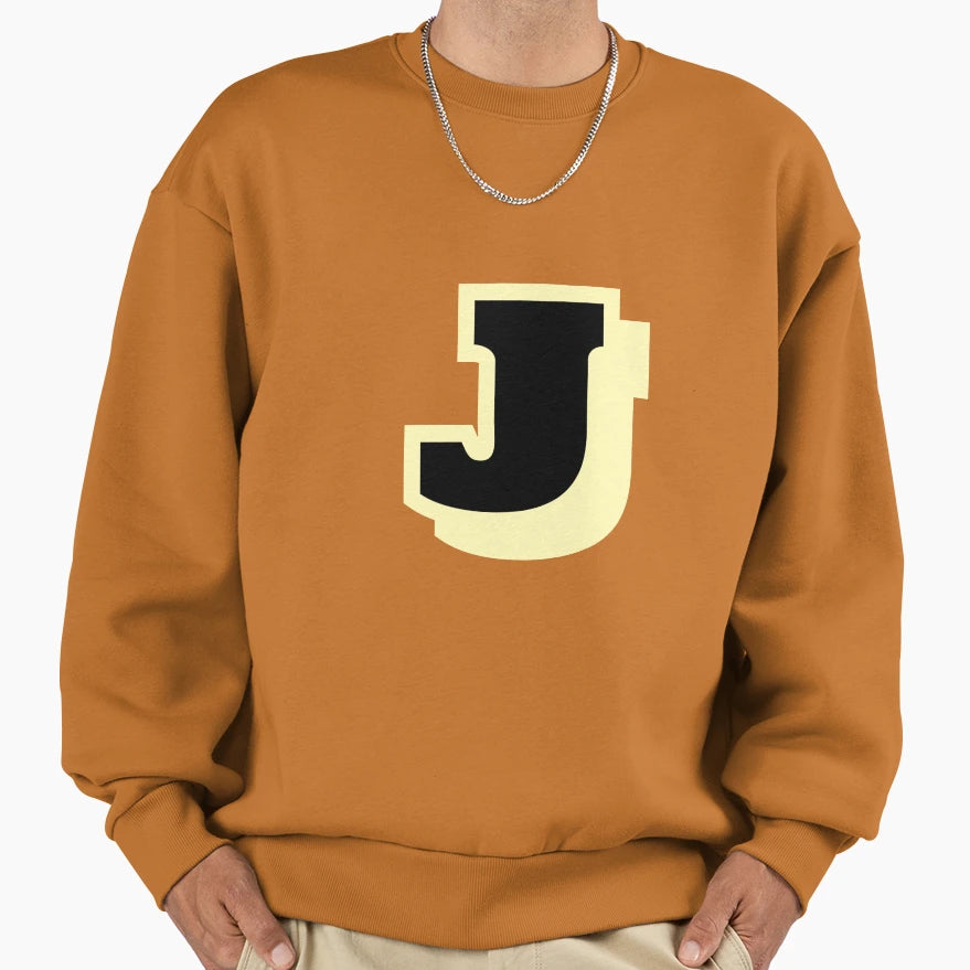 Letter J Street Art Typography Sweatshirt - Aesthetic Graphic Men Women - T-Shirt, Sweatshirt, Hoodie