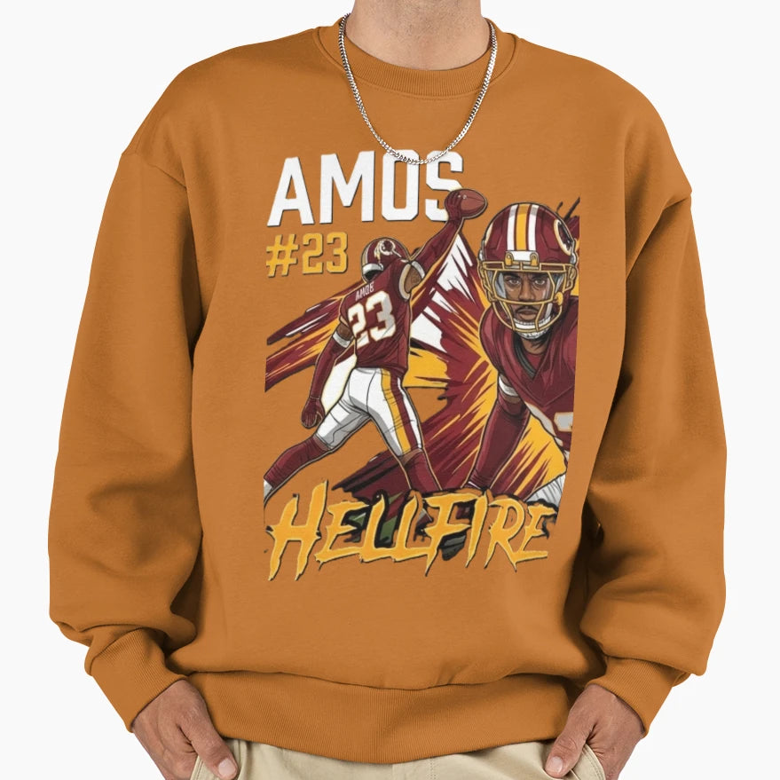 Amos Httr Sweatshirt - Custom Art Print for Adults - T-Shirt, Sweatshirt, Hoodie