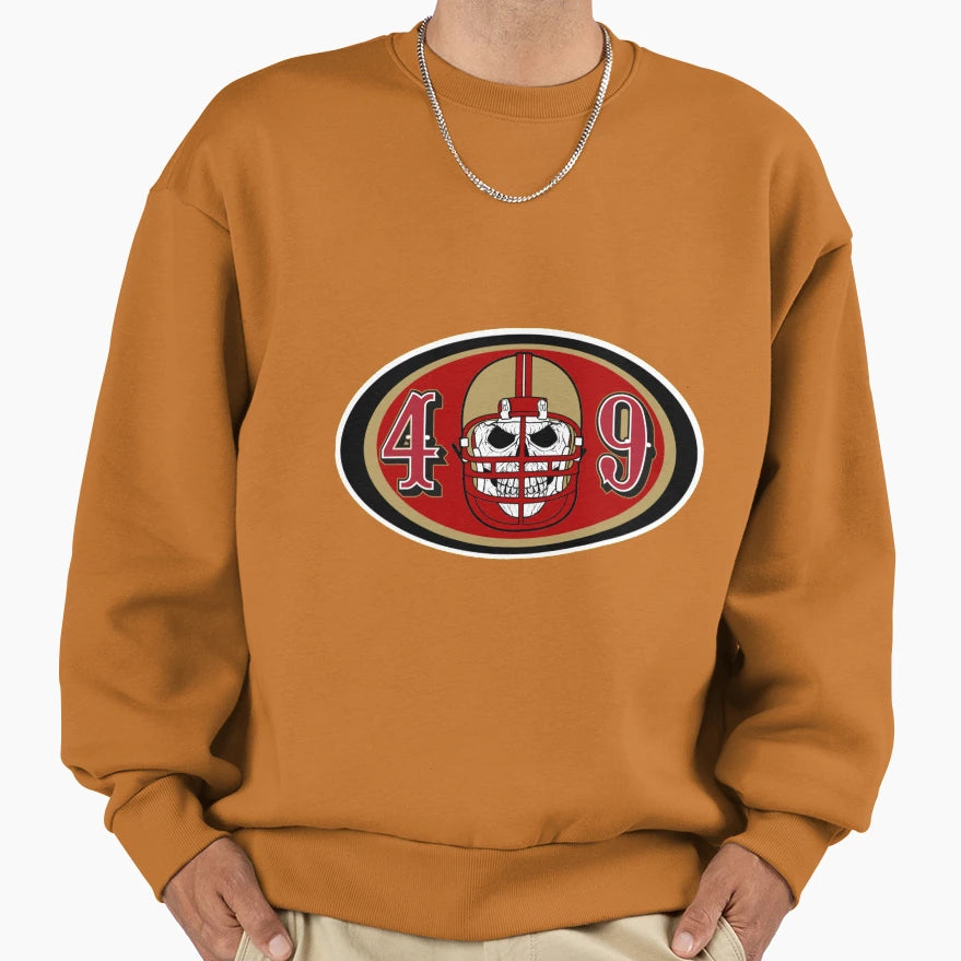 49Ers Skull Sweatshirt - Minimalist Print Men Women - T-Shirt, Sweatshirt, Hoodie