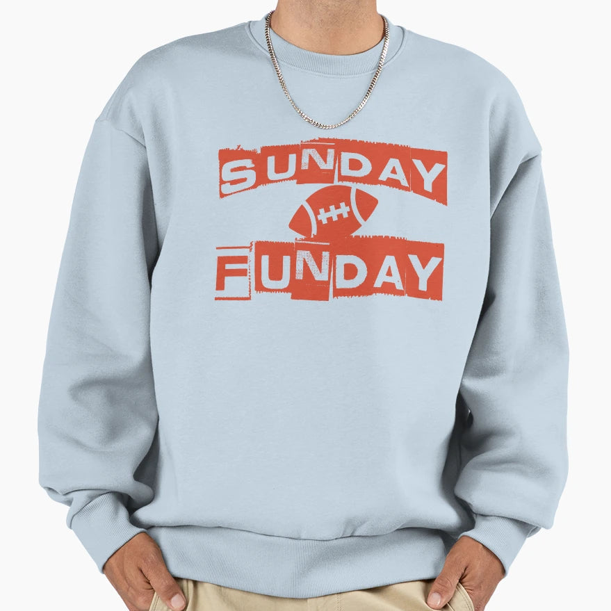 Sunday Funday Football 2024 Sweatshirt - Trendy Graphic Men Women - T-Shirt, Sweatshirt, Hoodie