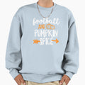 Football And Pumpkin Spice Fall T-Shirt - Fun Novelty Design Unisex - T-Shirt, Sweatshirt, Hoodie
