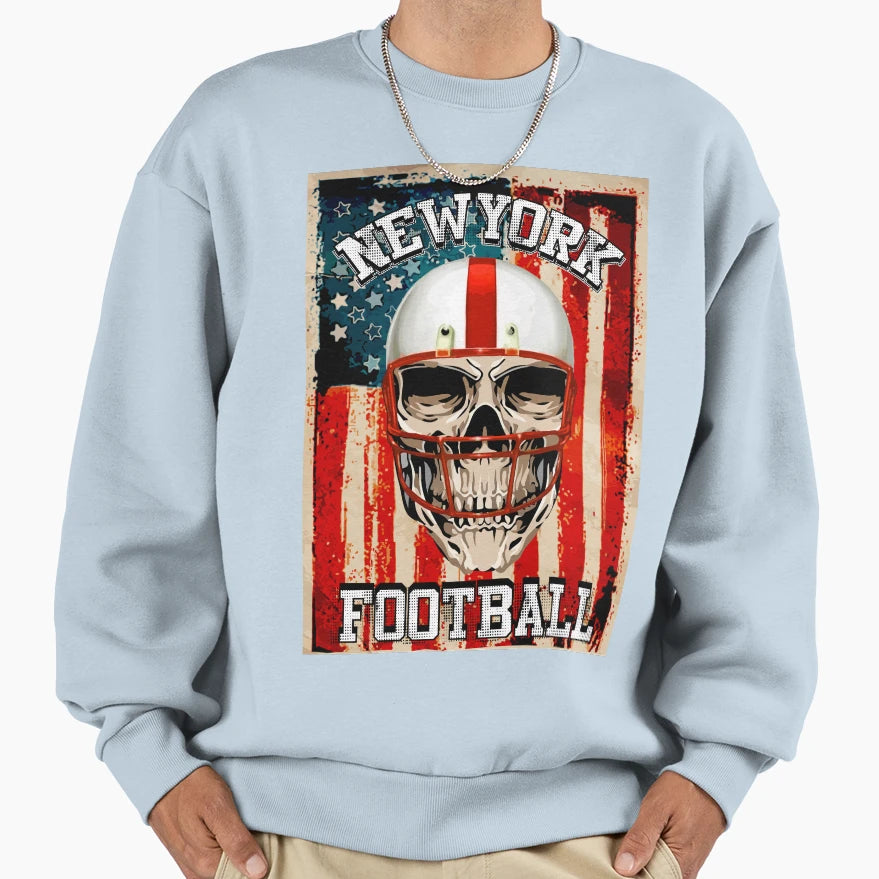 New York Football Sweatshirt - Aesthetic Graphic for Adults - T-Shirt, Sweatshirt, Hoodie