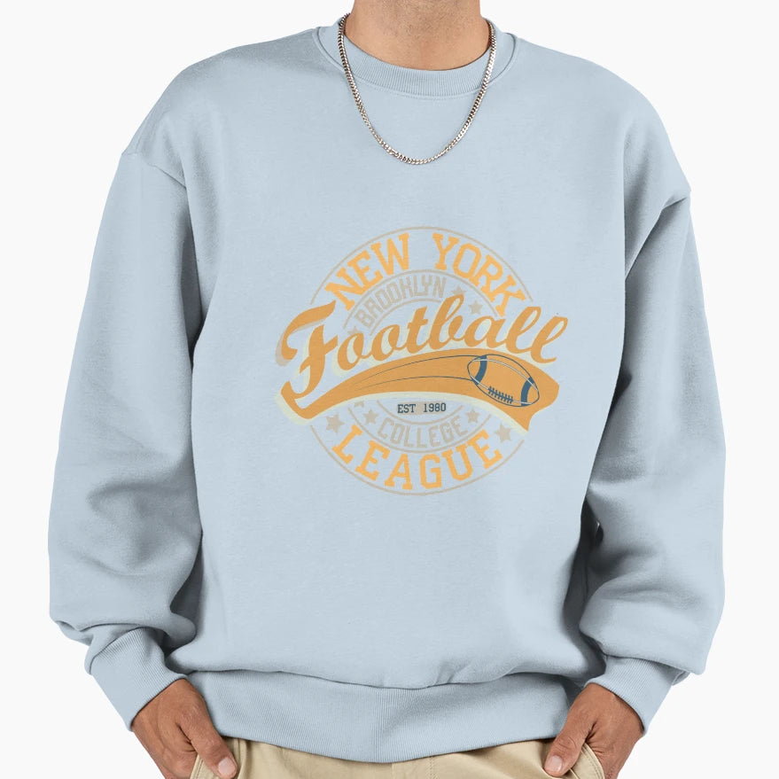New York Brooklyn Football College Sweatshirt - Unique Graphic Unisex - T-Shirt, Sweatshirt, Hoodie