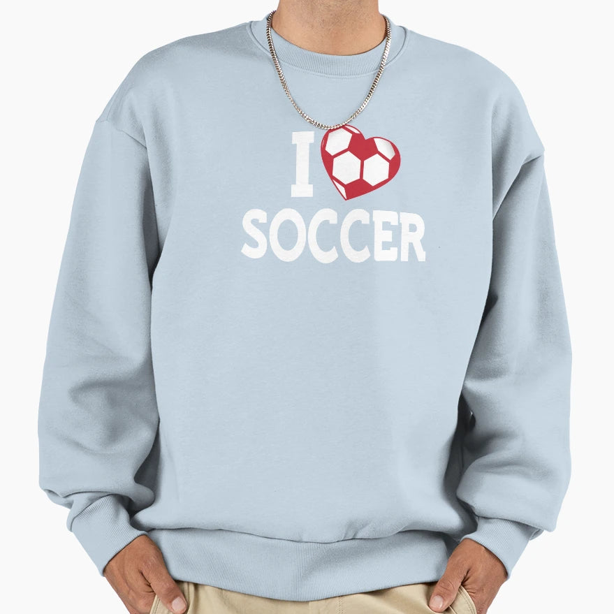 I Love Soccer Black Alt2 Sweatshirt - Trendy Graphic Men Women - T-Shirt, Sweatshirt, Hoodie