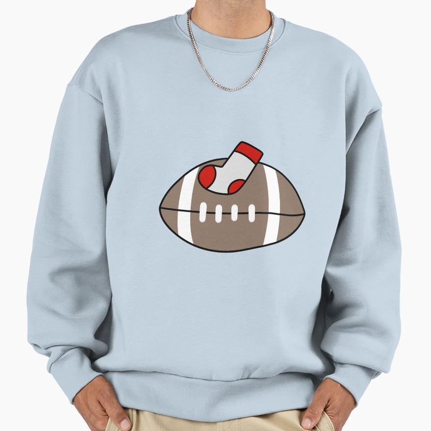 Sock And Football Sweatshirt - Unique Graphic Men Women - T-Shirt, Sweatshirt, Hoodie