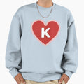 I Heart K Sweatshirt - Graphic Print Men Women - T-Shirt, Sweatshirt, Hoodie