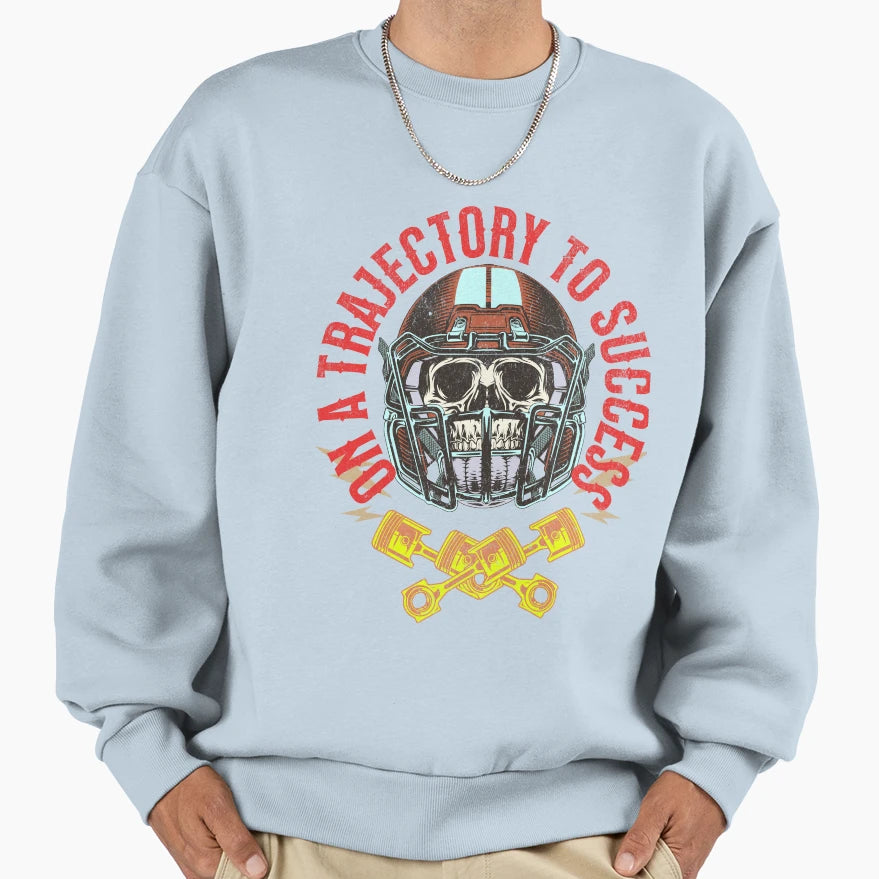 Trajectory To Success Football Sweatshirt - Novelty Apparel for Adults - T-Shirt, Sweatshirt, Hoodie