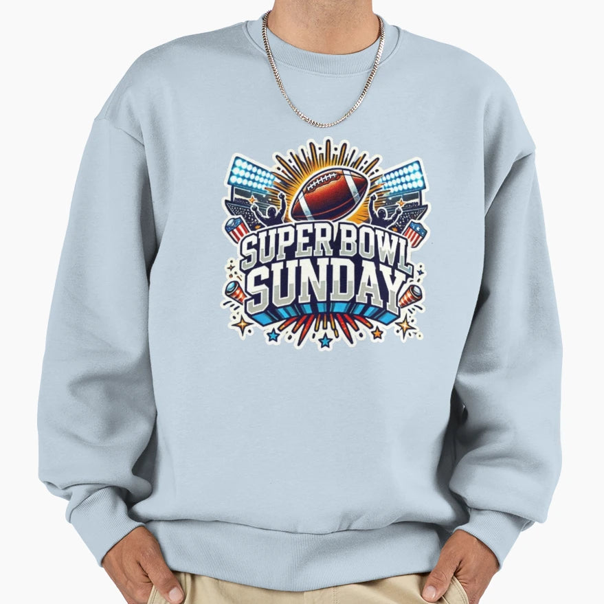 Super Bowl Sunday Sweatshirt - Unique Graphic Unisex - T-Shirt, Sweatshirt, Hoodie