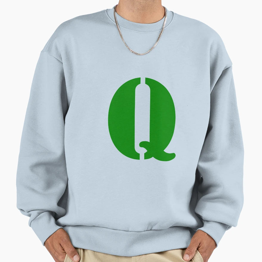 Letrer Q Sweatshirt - Unique Graphic for Adults - T-Shirt, Sweatshirt, Hoodie