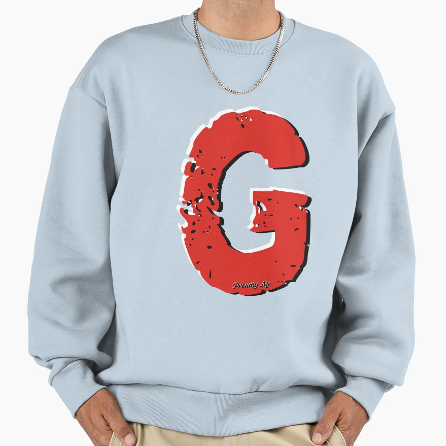 Initials G Sweatshirt - Unique Graphic Men Women - T-Shirt, Sweatshirt, Hoodie