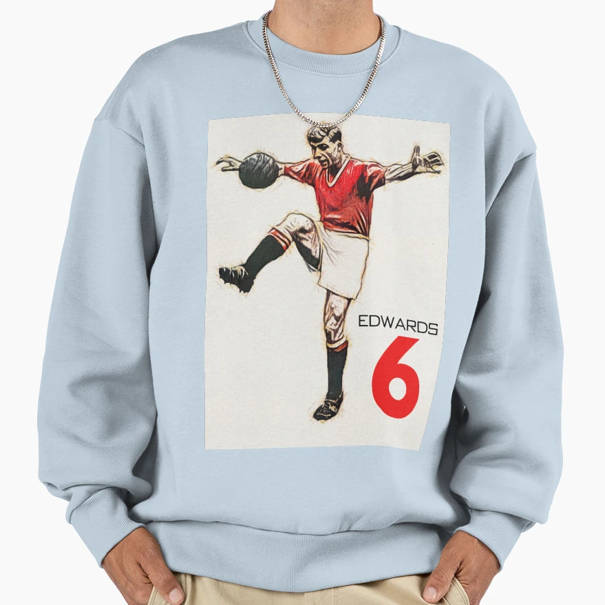 Duncan Edwards Utd Legend Sweatshirt - Trendy Graphic for Adults - T-Shirt, Sweatshirt, Hoodie
