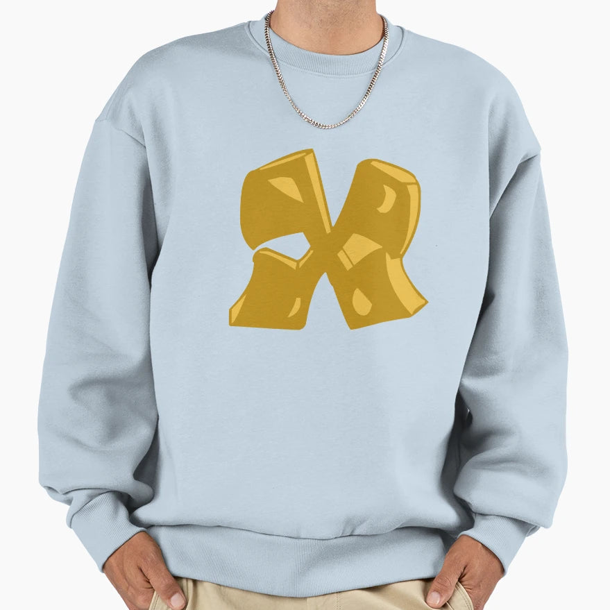 Monogram Graffiti Initial Letter X Sweatshirt - Streetwear Style Unisex - T-Shirt, Sweatshirt, Hoodie