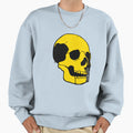 Graffiti Stencil Skull Yellow And Sweatshirt - Trendy Graphic Men Women - T-Shirt, Sweatshirt, Hoodie