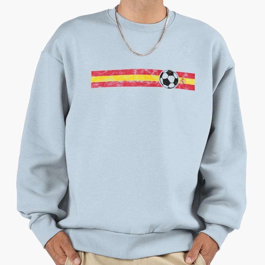 2018 Soccer Cup Spain Flag Spa Sweatshirt - Minimalist Print Men Women - T-Shirt, Sweatshirt, Hoodie