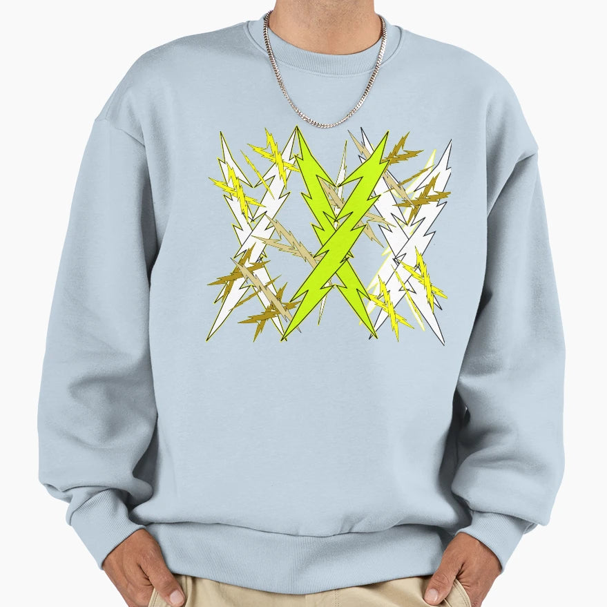 Lightning Colorful Flash Storm Sweatshirt - Novelty Apparel for Adults - T-Shirt, Sweatshirt, Hoodie