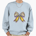 Cheerleading Bow Comic Sweatshirt - Minimalist Print for Adults - T-Shirt, Sweatshirt, Hoodie