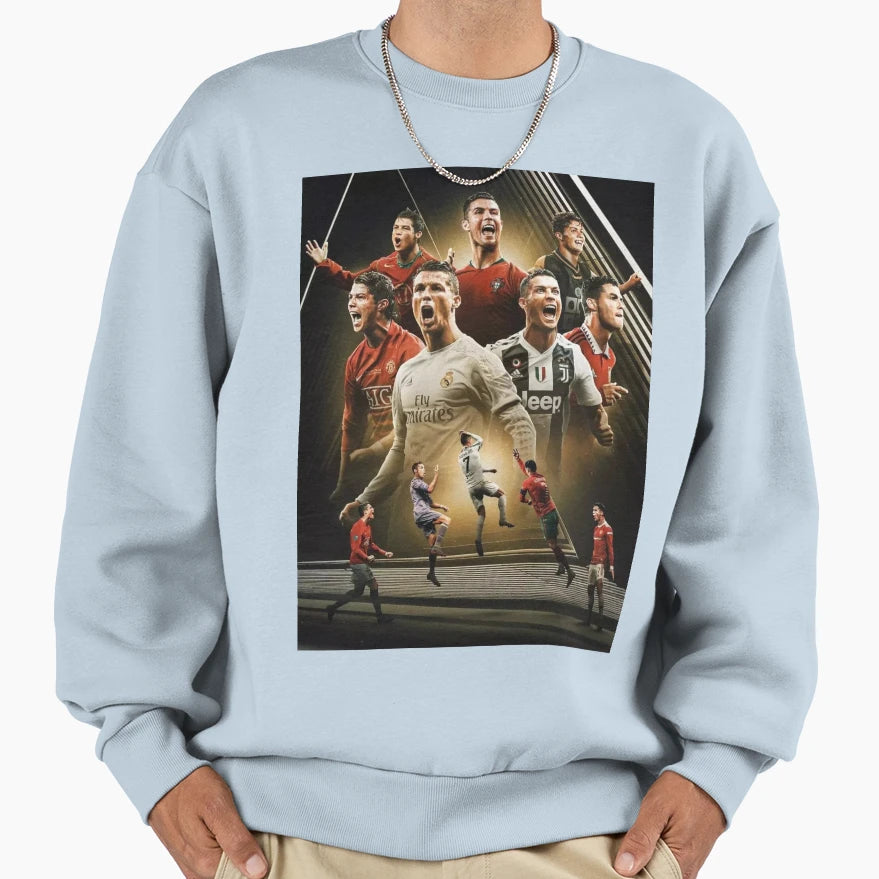 Cristiano Ronaldo Cabra Al Nassr Sweatshirt - Custom Art Print for Adults - T-Shirt, Sweatshirt, Hoodie