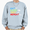 Eat Sleep Yeet Repeat Sweatshirt - Fun Novelty Design for Adults - T-Shirt, Sweatshirt, Hoodie