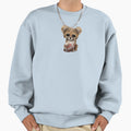 Cheetah Cub Playing Football Sweatshirt - Minimalist Print for Adults - T-Shirt, Sweatshirt, Hoodie