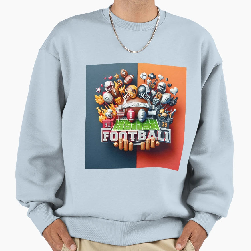 Touchdown Color Super Bowl 2024 Sweatshirt - Fun Novelty Design Unisex - T-Shirt, Sweatshirt, Hoodie