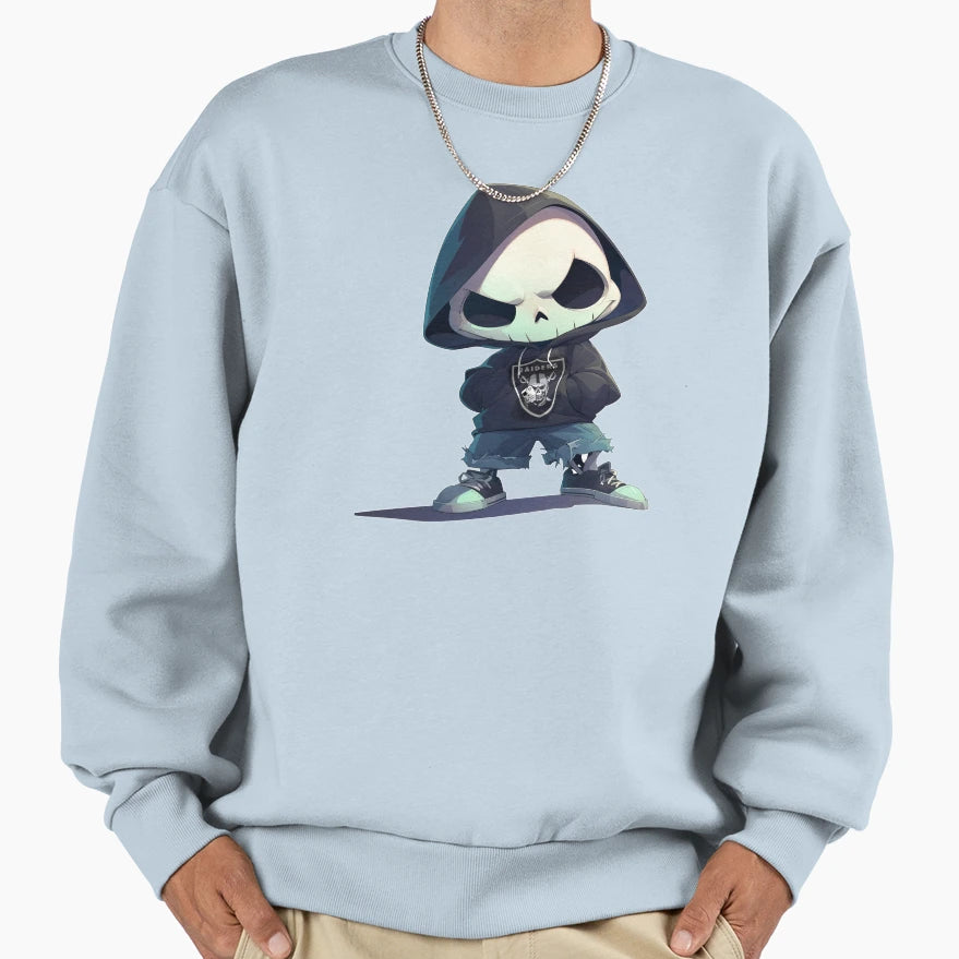 Hi Rollerskeleton Sweatshirt - Unique Graphic for Adults - T-Shirt, Sweatshirt, Hoodie