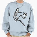 Skeleton Plays Football Sweatshirt - Streetwear Style for Adults - T-Shirt, Sweatshirt, Hoodie