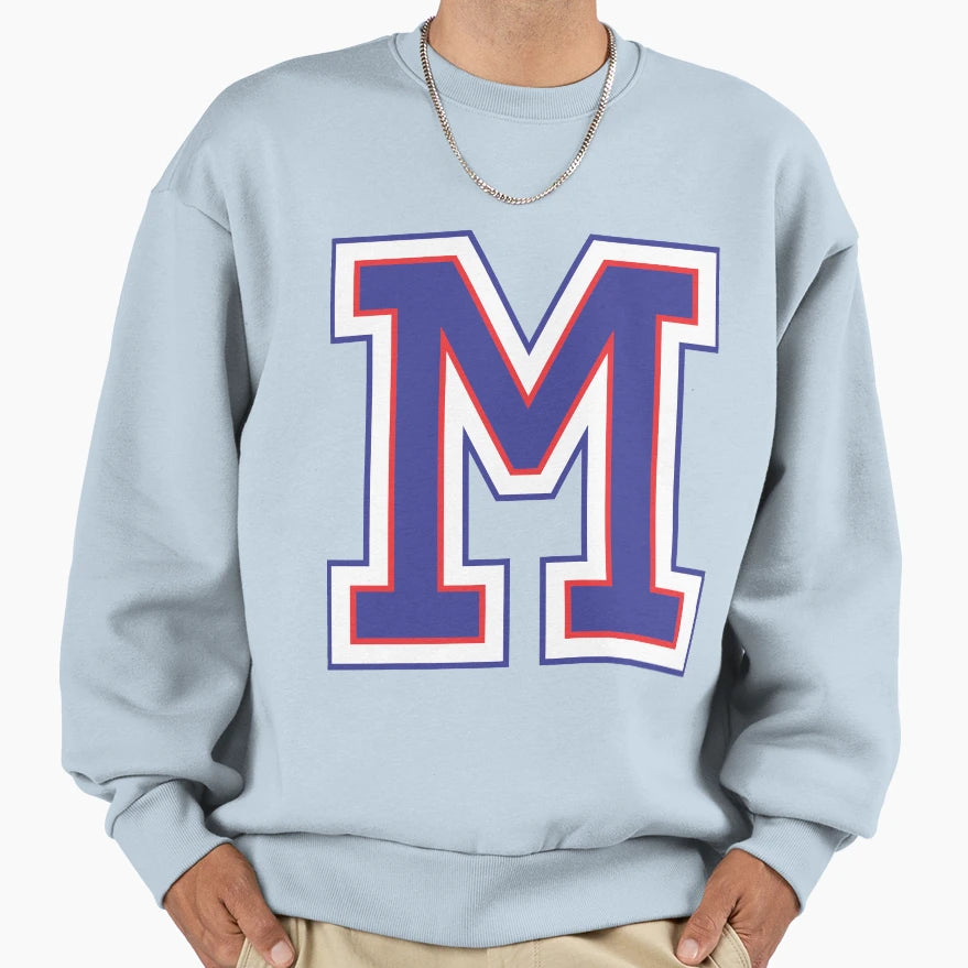 Alphabet M Sweatshirt - Unique Graphic Men Women - T-Shirt, Sweatshirt, Hoodie