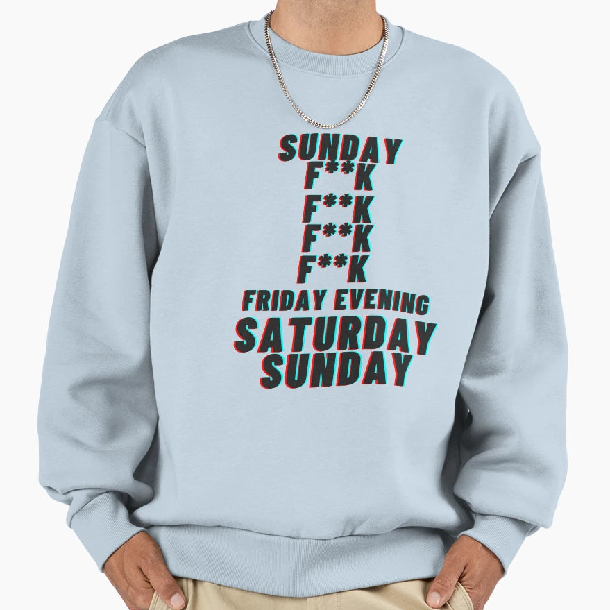 Week Forecast Weekend Party Night Sweatshirt - Unique Graphic for Adults - T-Shirt, Sweatshirt, Hoodie