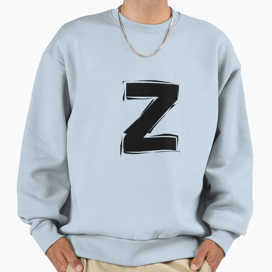 Letter Z Costume Vantage Sweatshirt - Fun Novelty Design for Adults - T-Shirt, Sweatshirt, Hoodie