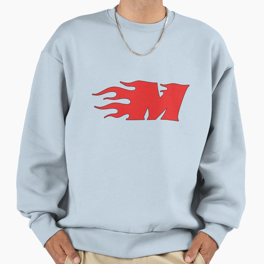 Initial Monogram M Sweatshirt - Graphic Print Men Women - T-Shirt, Sweatshirt, Hoodie