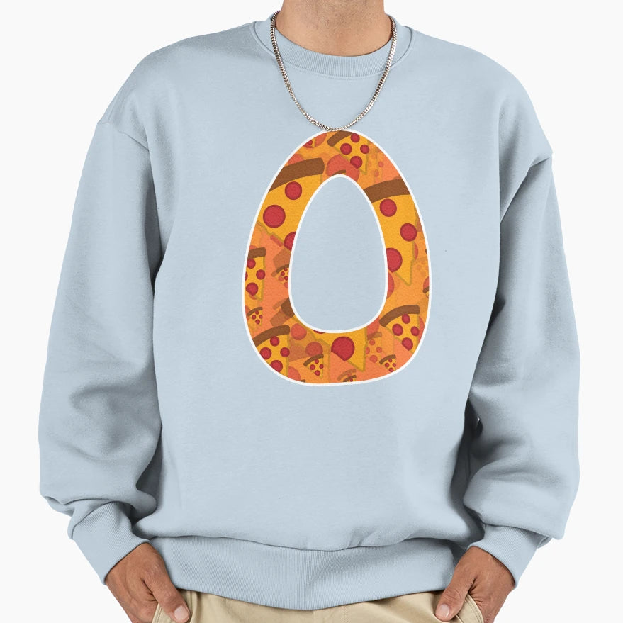 Pizza Monogram Letter O Sweatshirt - Streetwear Style Men Women - T-Shirt, Sweatshirt, Hoodie