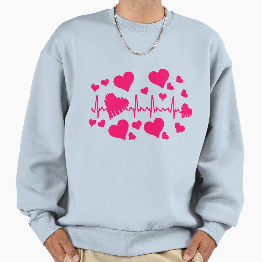 Happy Valentines Day Sweatshirt - Unique Graphic Men Women - T-Shirt, Sweatshirt, Hoodie