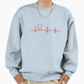Dentist Tooth Heart Beat Red Sweatshirt - Custom Art Print Men Women - T-Shirt, Sweatshirt, Hoodie