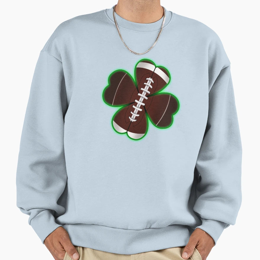 Clover Football Sweatshirt - Novelty Apparel Men Women - T-Shirt, Sweatshirt, Hoodie