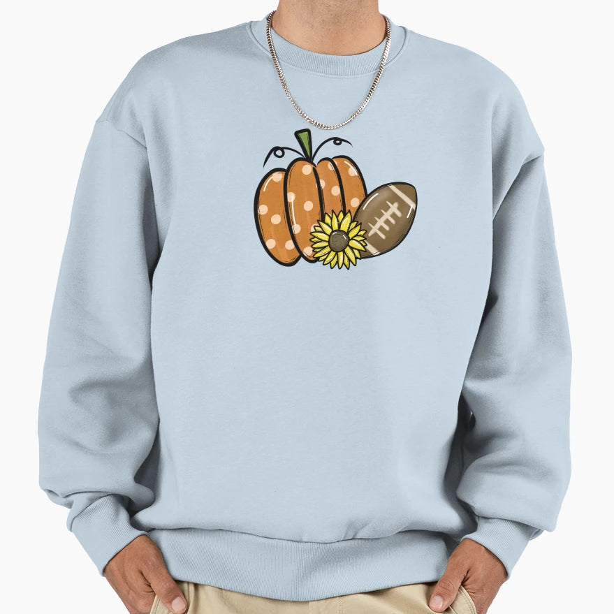 Fall Pumpkin Sweatshirt - Casual Everyday Wear for Adults - T-Shirt, Sweatshirt, Hoodie