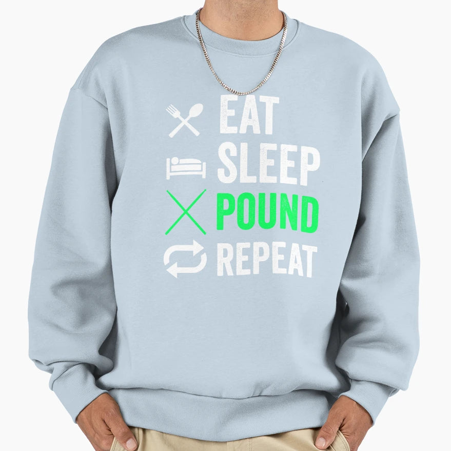 Pound Fitness Sweatshirt - Graphic Print Unisex - T-Shirt, Sweatshirt, Hoodie