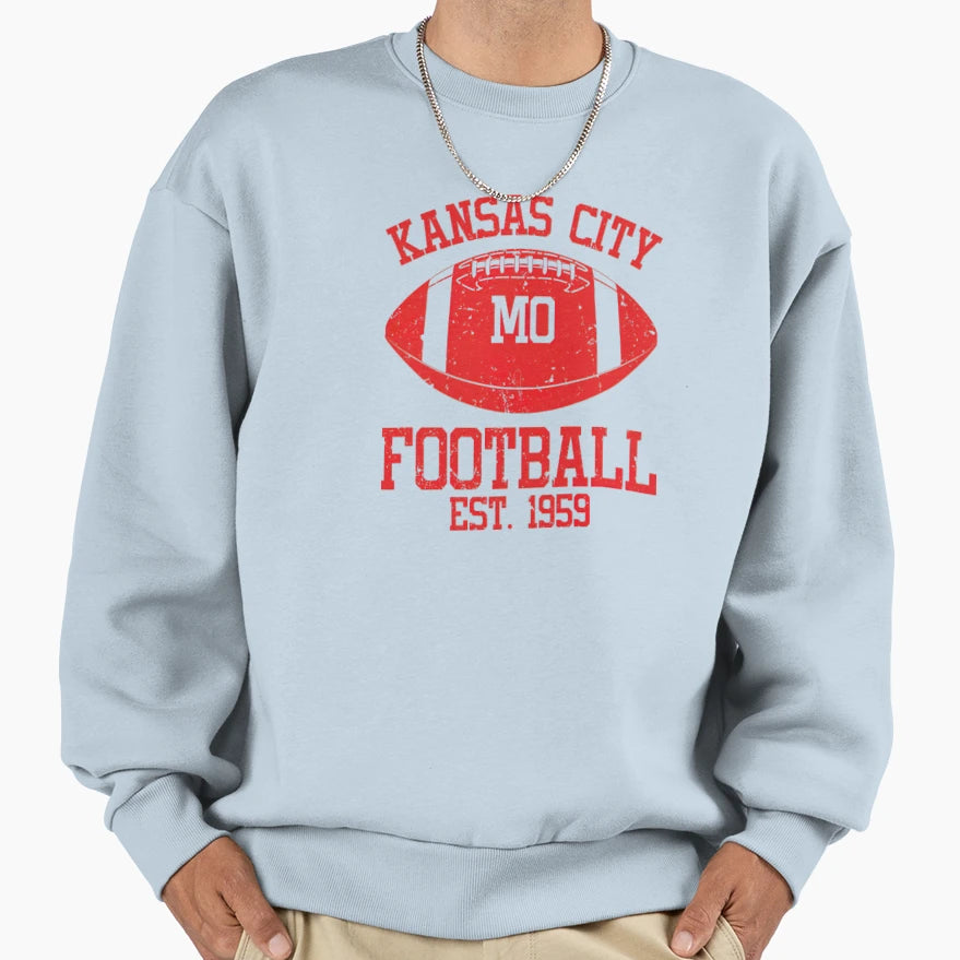Kansas City Football Sweatshirt - Novelty Apparel Men Women - T-Shirt, Sweatshirt, Hoodie
