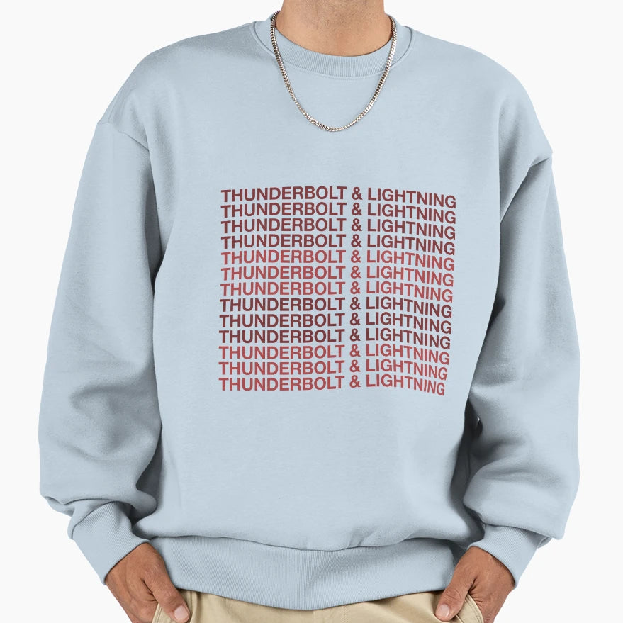Thunderbolt Lightning Sweatshirt - Fun Novelty Design Men Women - T-Shirt, Sweatshirt, Hoodie
